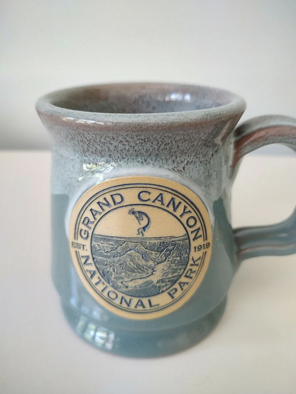 Deneen Pottery Grand Canyon National Park Hand Thrown Drip Glaze Mug Souvenir